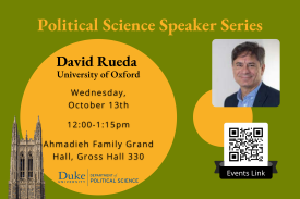 Political Science Speaker Series: David Rueda (University of Oxford)